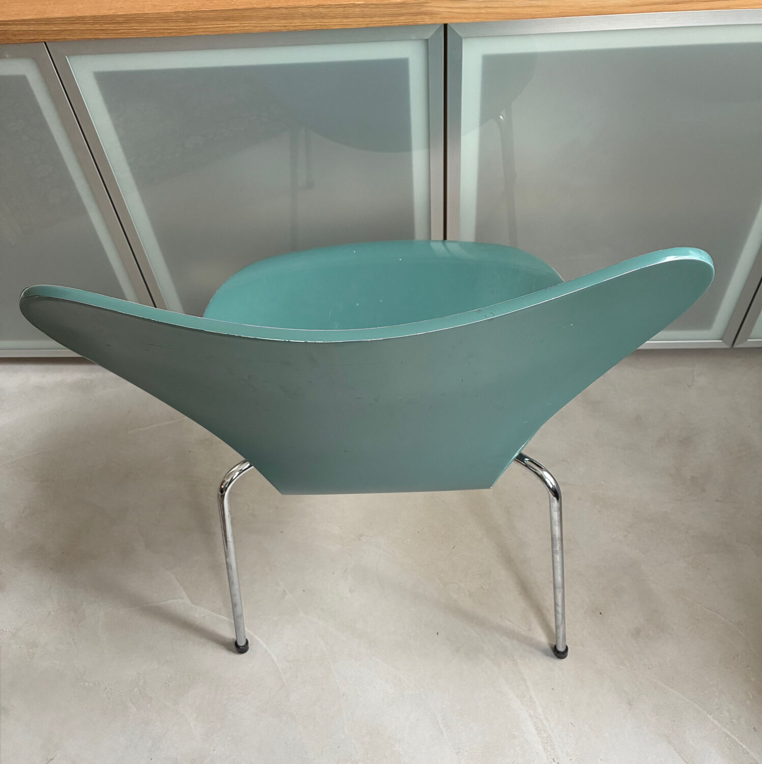 Blue Fritz Hansen chair