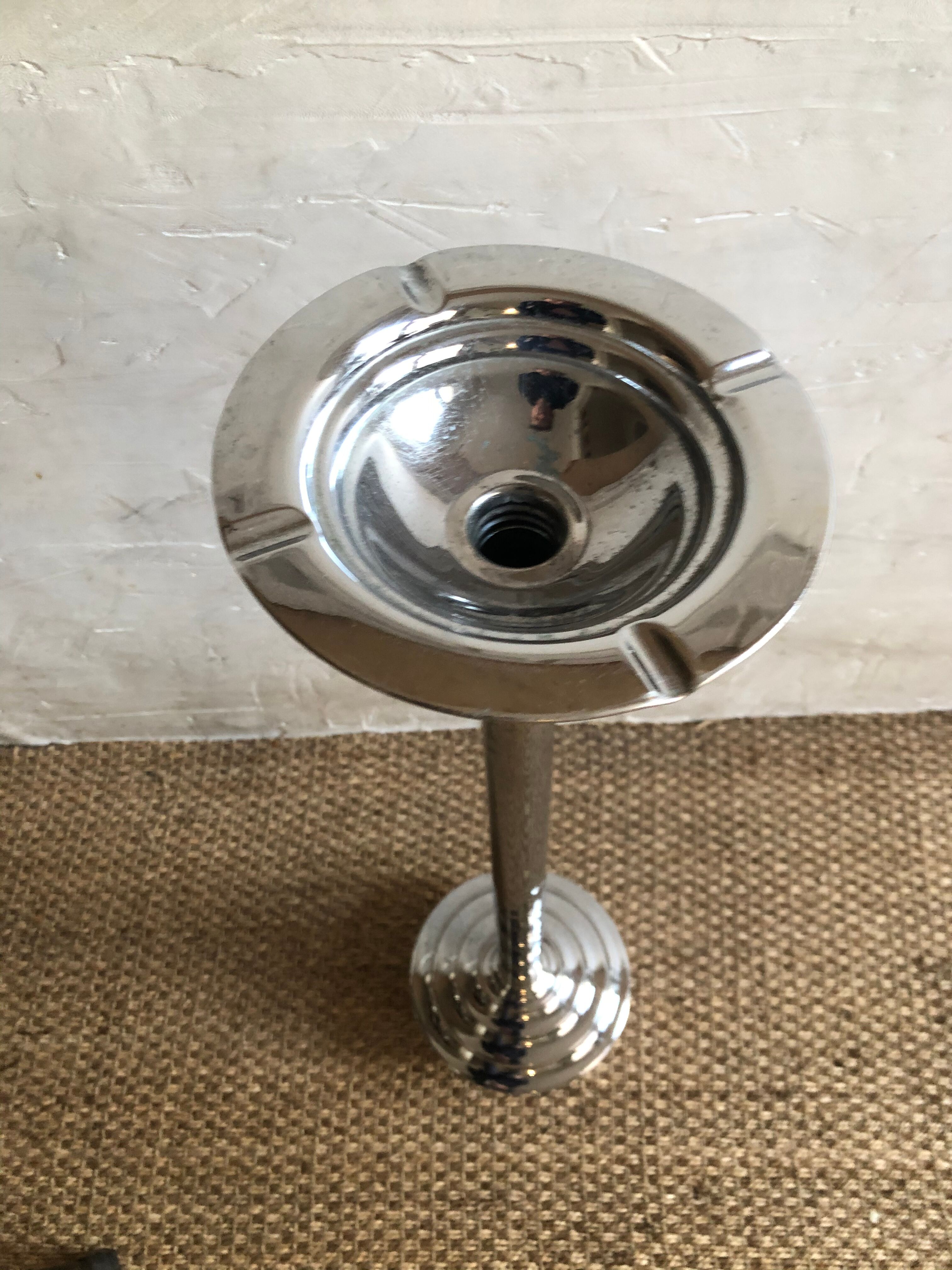 vintage chrome culbuto ashtray