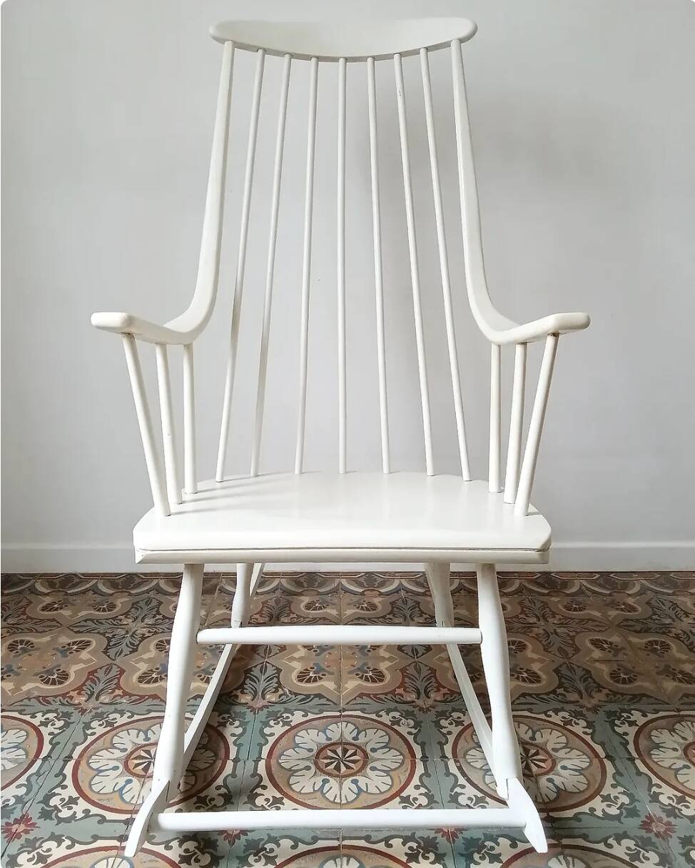 "Grandessa" rocking chair by Lena Larson for Nesto, Sweden 1960s