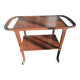 Scandinavian teak serving trolley from the 50s/60s