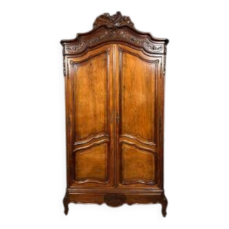 Louis XV style mahogany shell cabinet circa 1850
