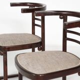 Pair of Fledermaus armchairs by Joseph Hoffman, Vienna, 1900s