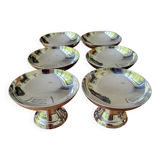 6 stainless steel ice cream cups