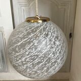 Vintage Murano pendant lamp, swirled glass