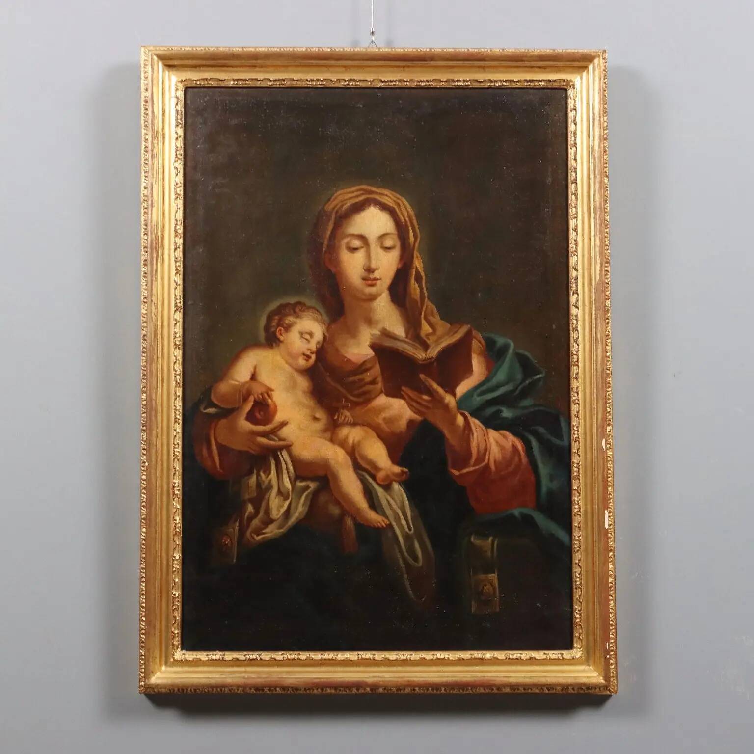 Peinture ancienne, copie d’après Francesco Trevisani, Vierge Marie