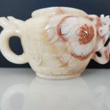 Chinese decorative teapot dragon in cut stone