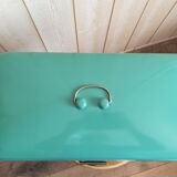 Minth blue enamelled metal box