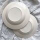 2 “Oeillet” ironstone earthenware soup plates KG Lunéville