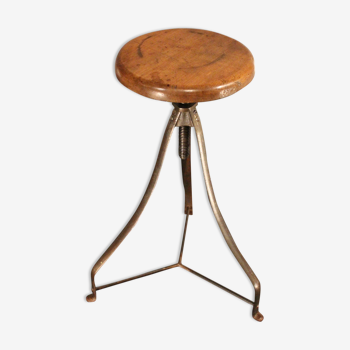 Tabouret industriel vers 1900