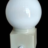 Vintage design table lamp Erco white metal