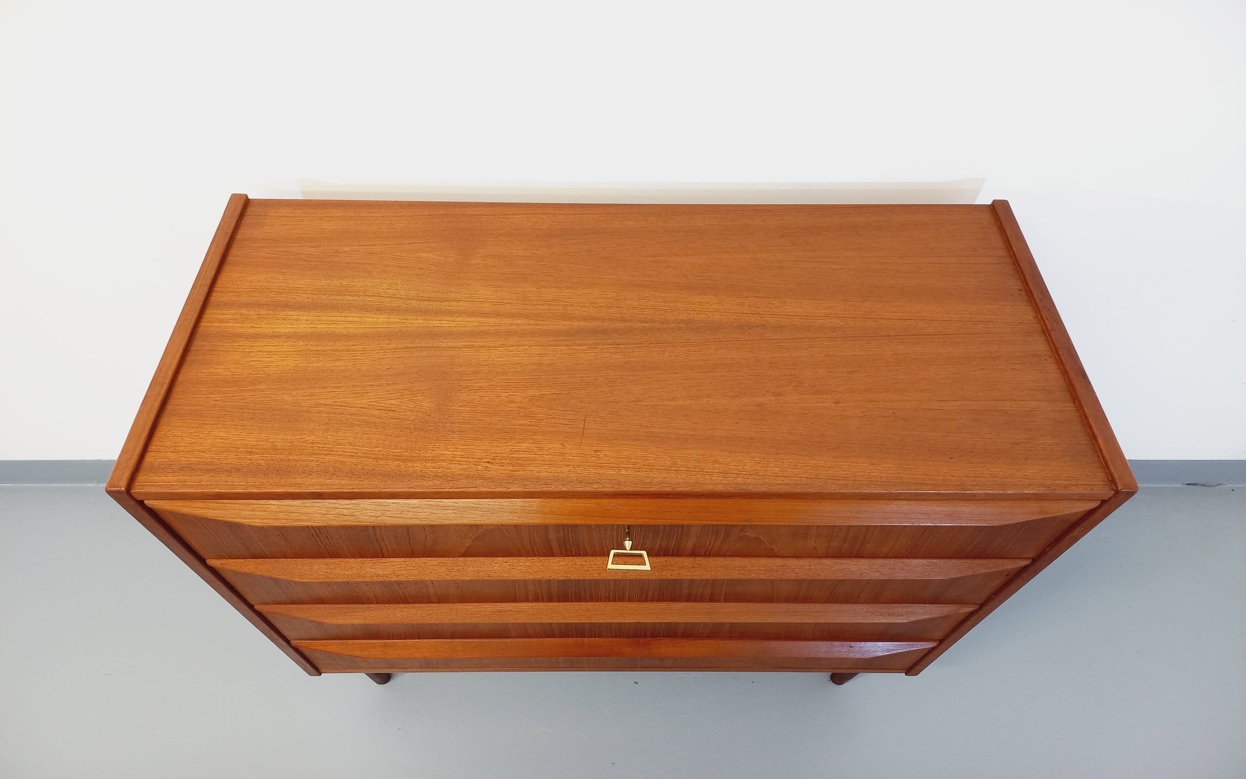 Vintage Scandinavian teak chest of drawers from the 60s