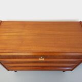 Vintage Scandinavian teak chest of drawers from the 60s