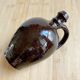 Vintage glazed terracotta pitcher / vase