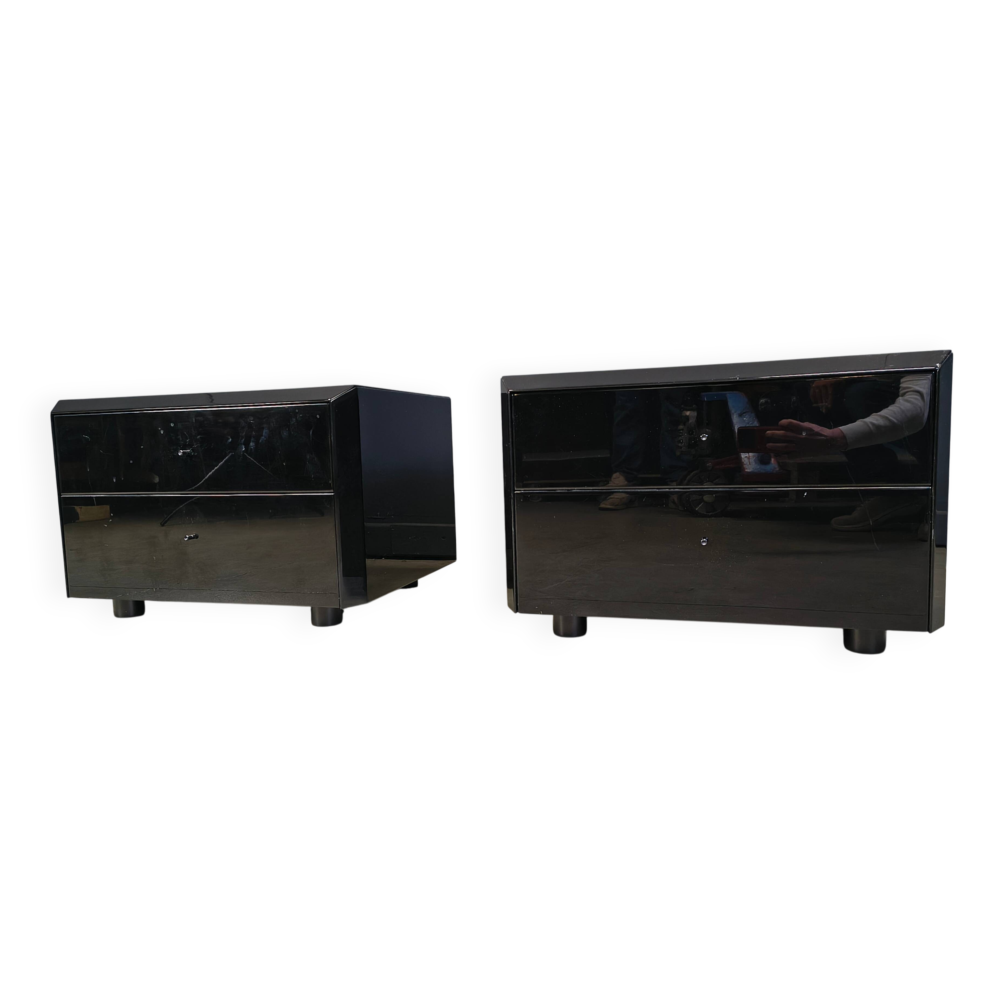 Pair of bedside cabinets by Interlubke, 1970s