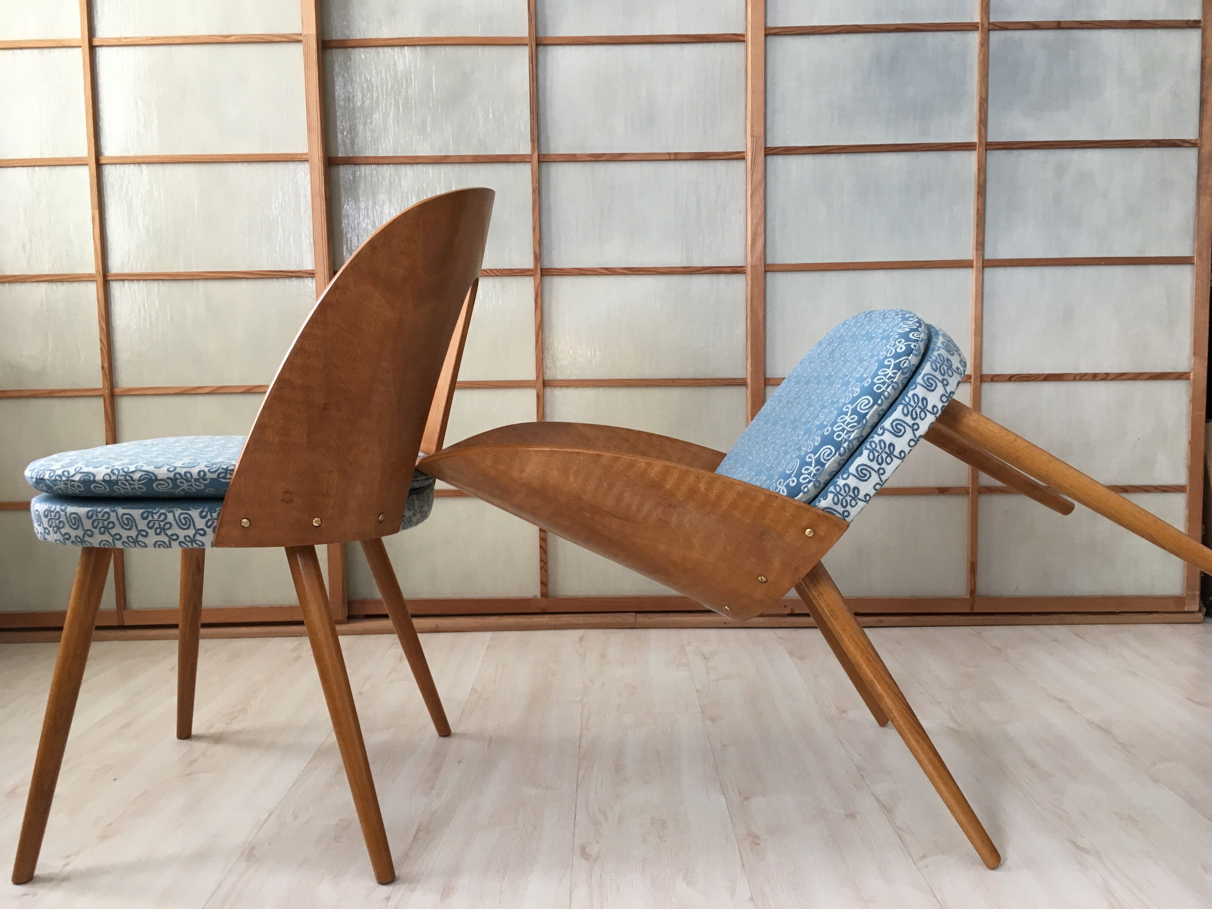 Antonin Suman 4 chair series