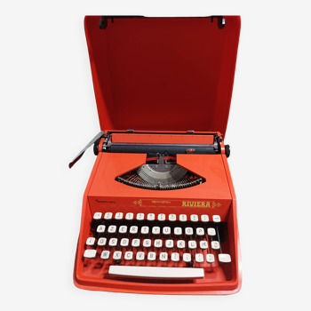 Sperry Rand Remington Riviera orange typewriter - Perfect condition