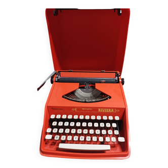 Sperry Rand Remington Riviera orange typewriter - Perfect condition