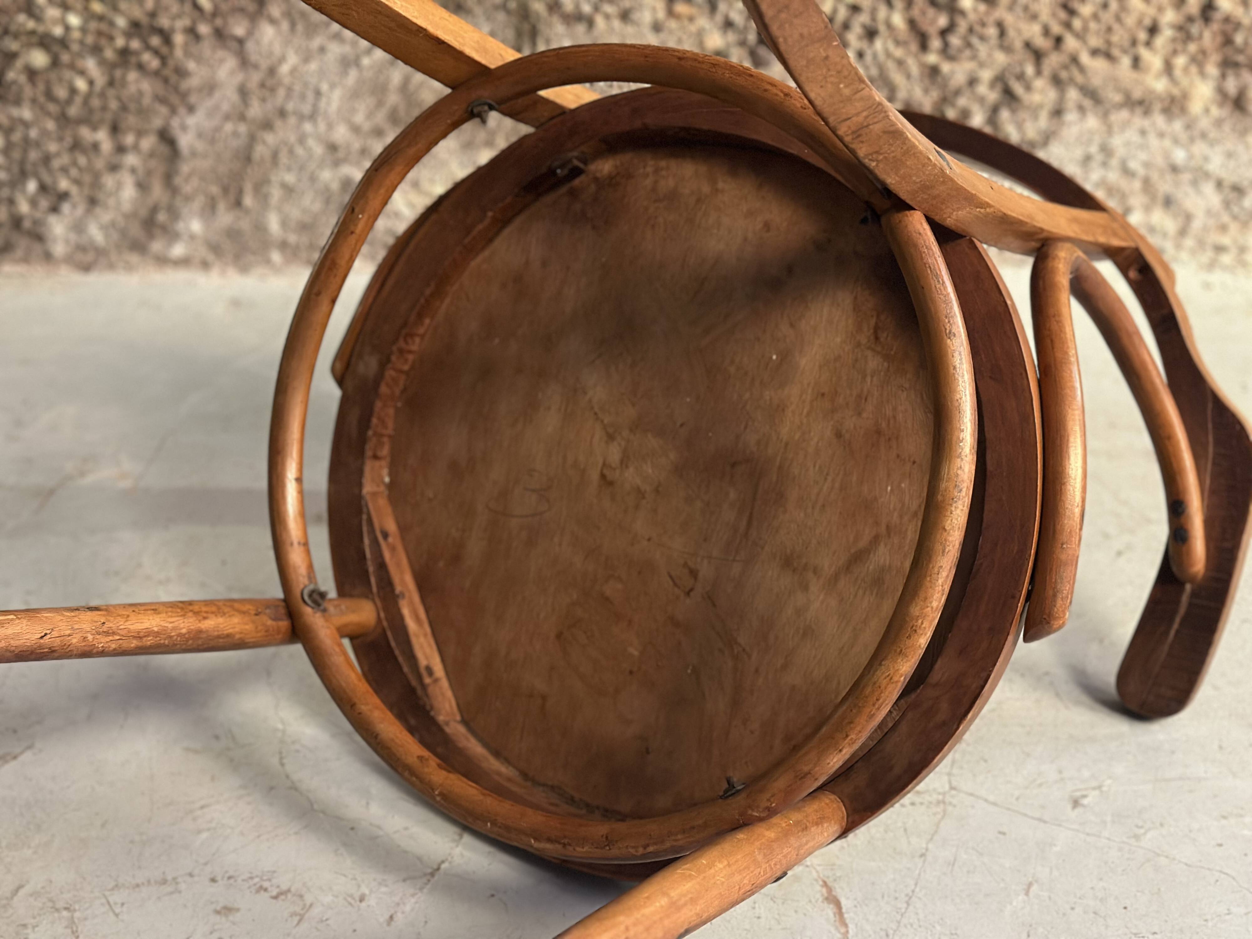 Beech armchair J&J Kohn