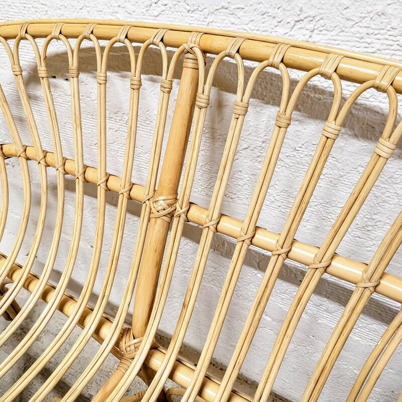 Rattan bench