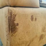 Bogo sofa in leather and suede, by Carlo Bartoli for Rossi di Albizzate