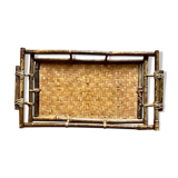 Vintage bamboo tray
