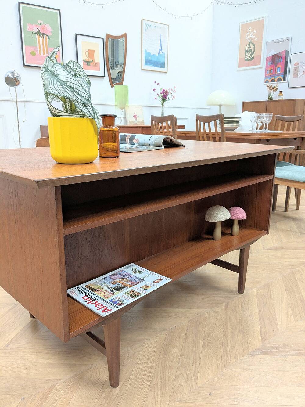 Vintage Danish teak desk
