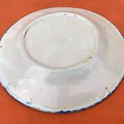 Faïence de Charolles Ancienne assiette Décor traditionnel