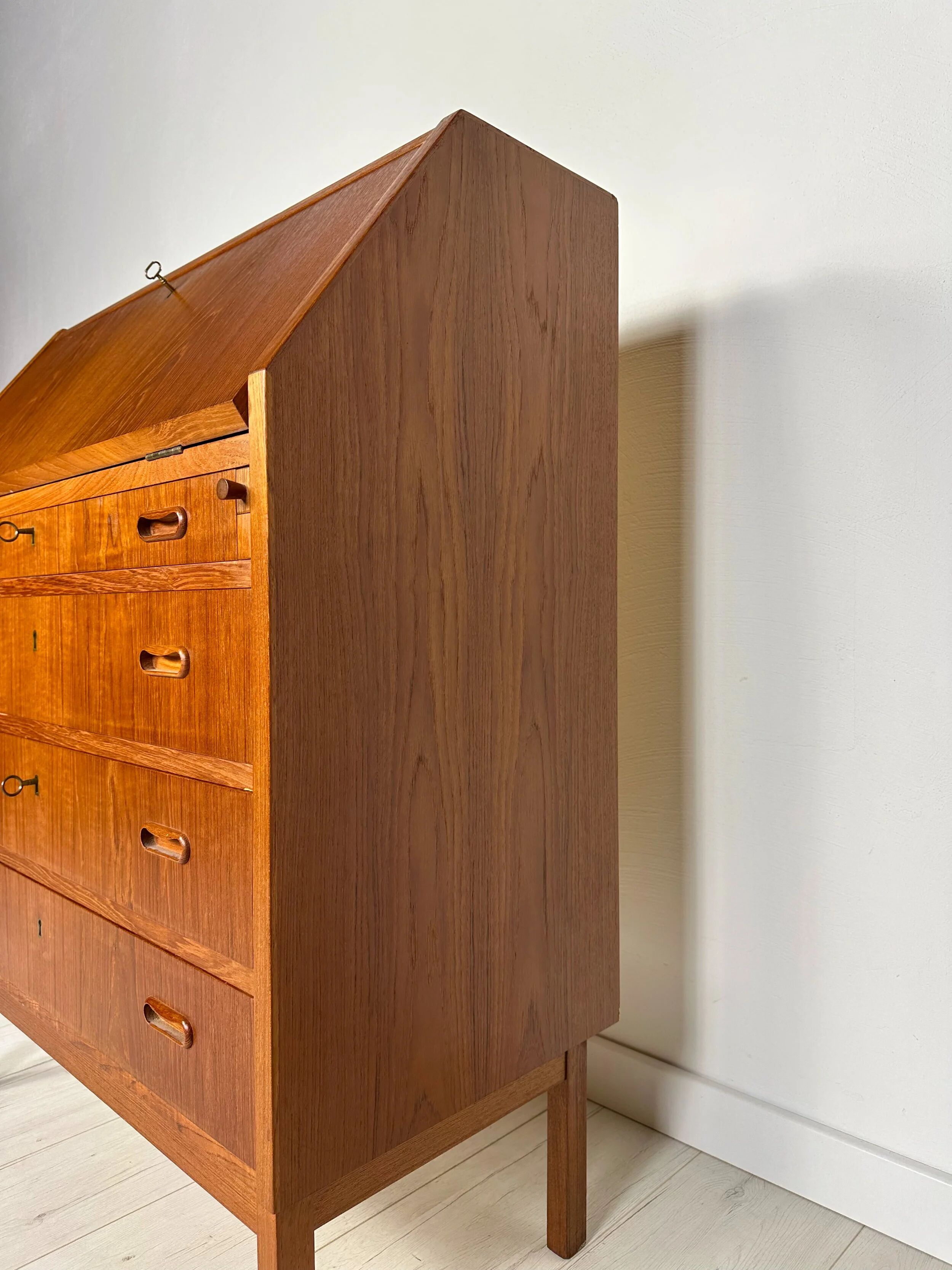 1960s Vintage Mid-Century Danish Teak Secretary