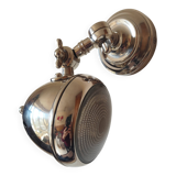 Adjustable brushed metal spotlight - articulated headlight lamp