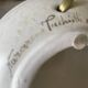 Pair of bedside lamps, vintage floral ceramic by Nazareno Picciotti, Deruta Italie