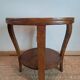 Art deco style solid wood double top side table