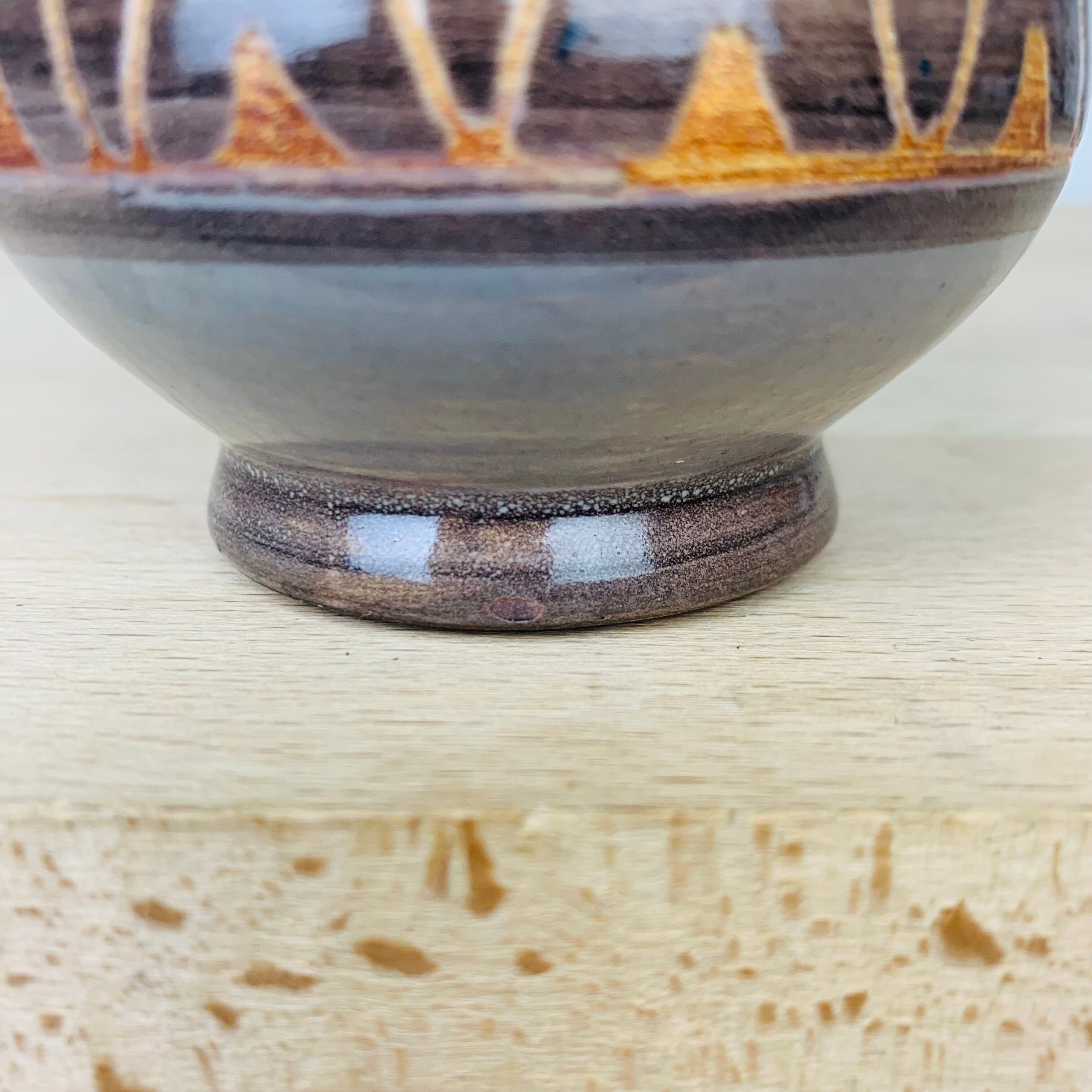 Michel gorgeon ceramic vase in vintage vallauris