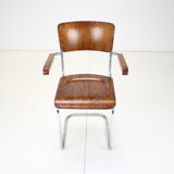 Restored Bauhaus Chrome Chair by Rudolf Vichr Prag, 1930s