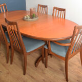 Restored Teak 1960s G Plan Table & 6 Chairs