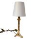 Vintage bamboo style brass lamp 70's signed cattadori