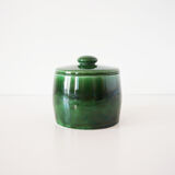 Green glazed ceramic box