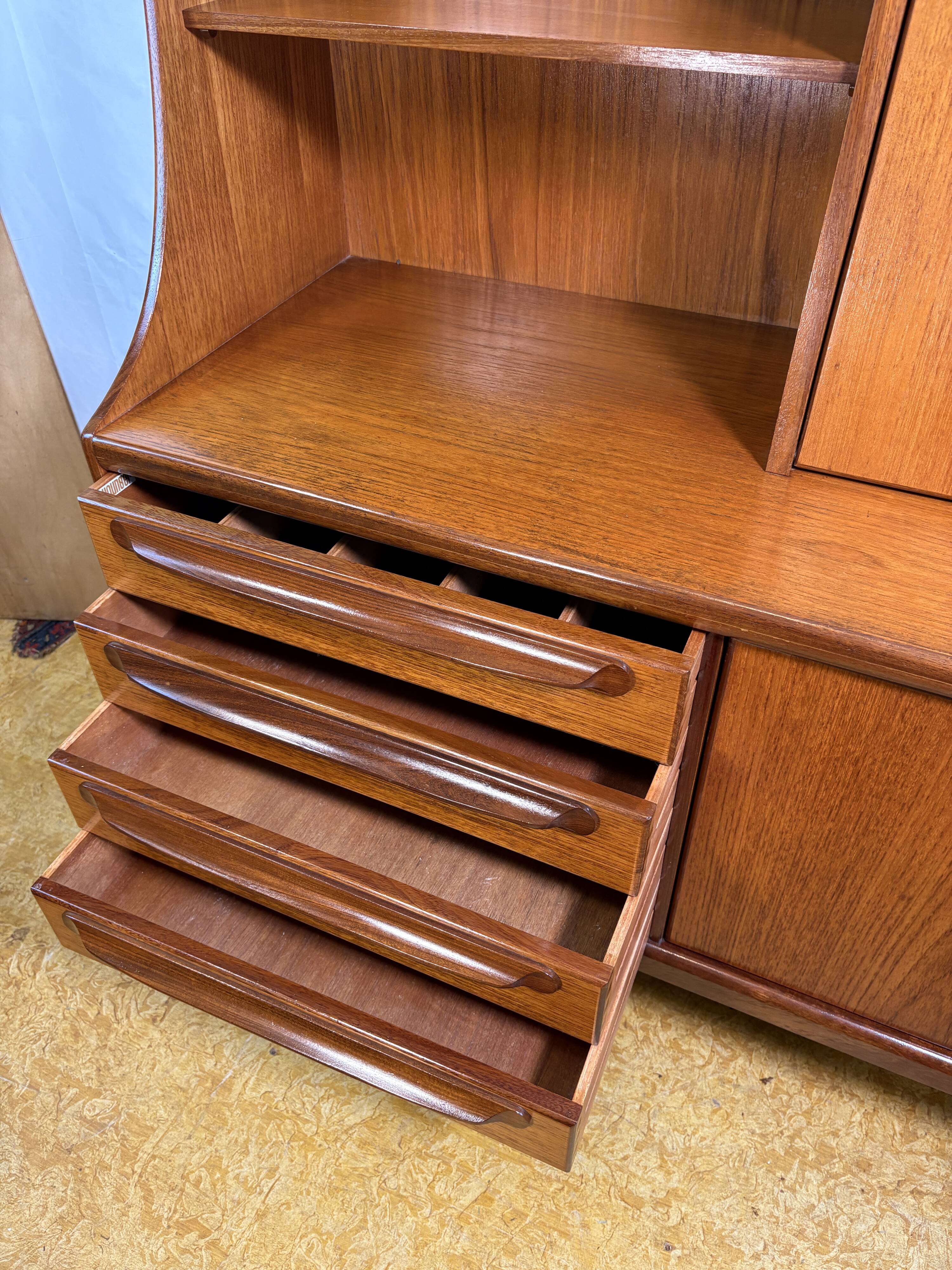 Vintage A. Younger “Sequence” Teak Highboard 1960 Designed by John Herbert