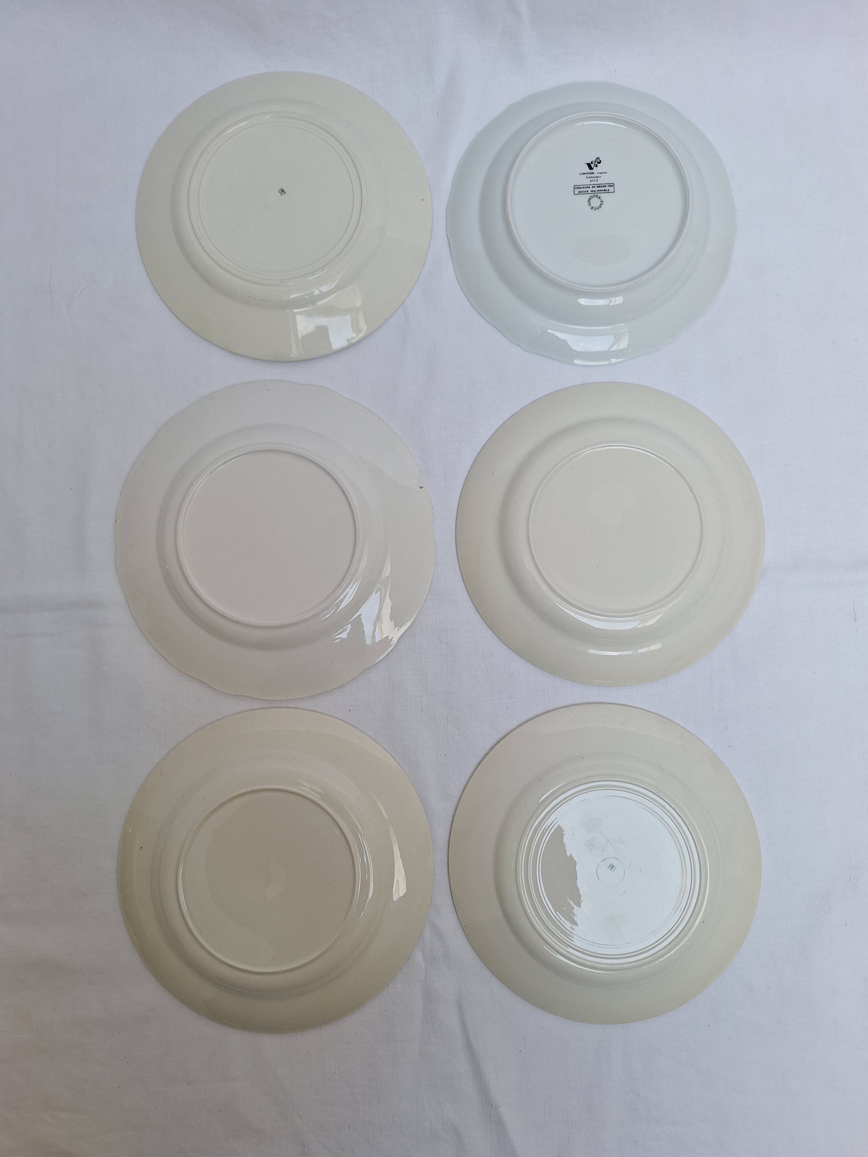 Vintage blue dinner plates