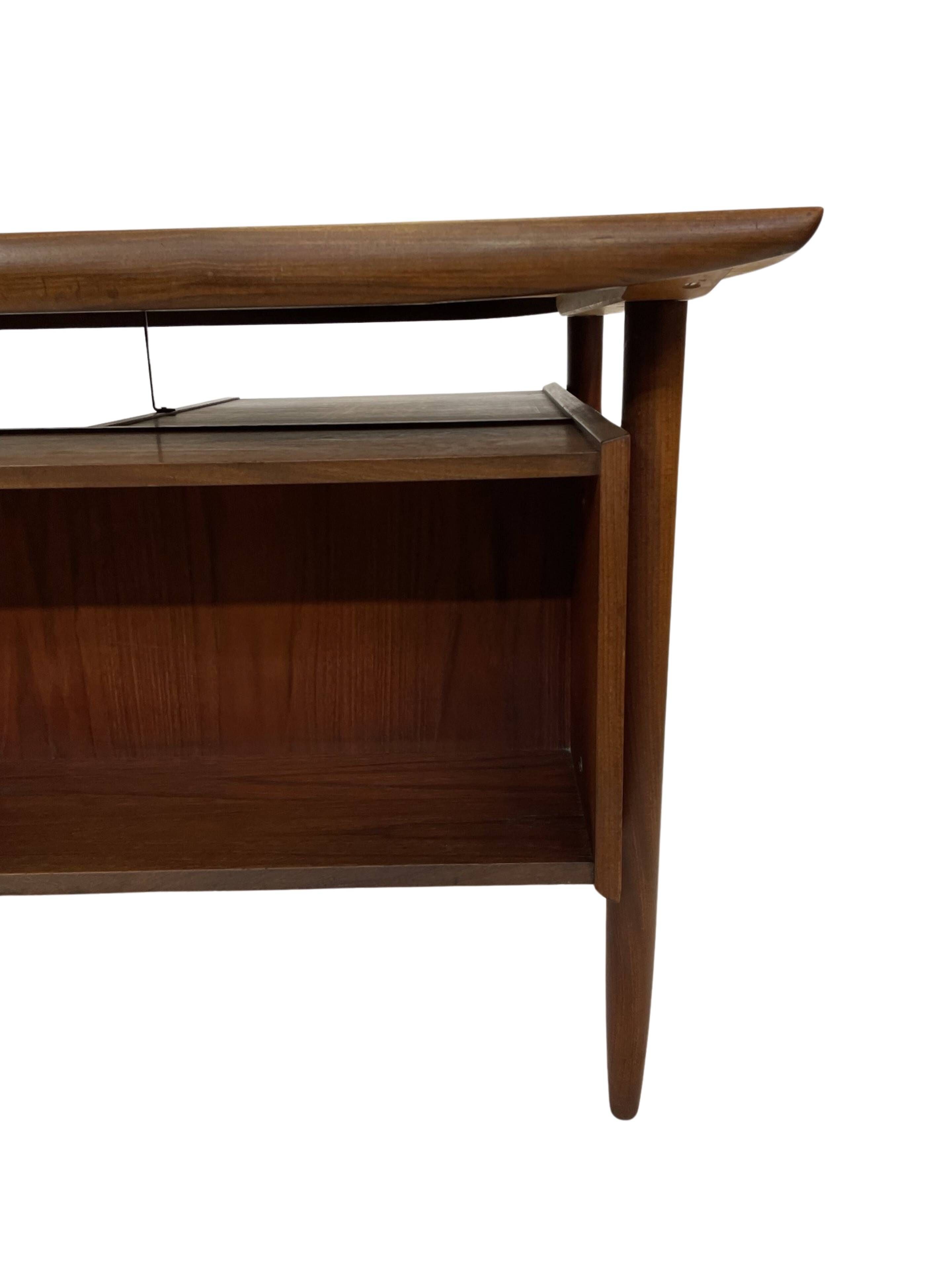 Bureau vintage en teck de Tijsseling pour Propos Hulmefa 1960