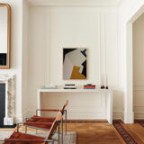 Painting in beige and ochre relief