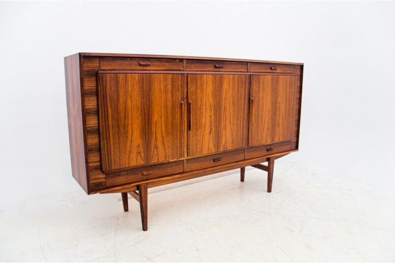 Rosewood highboard, Denmark, 1960s