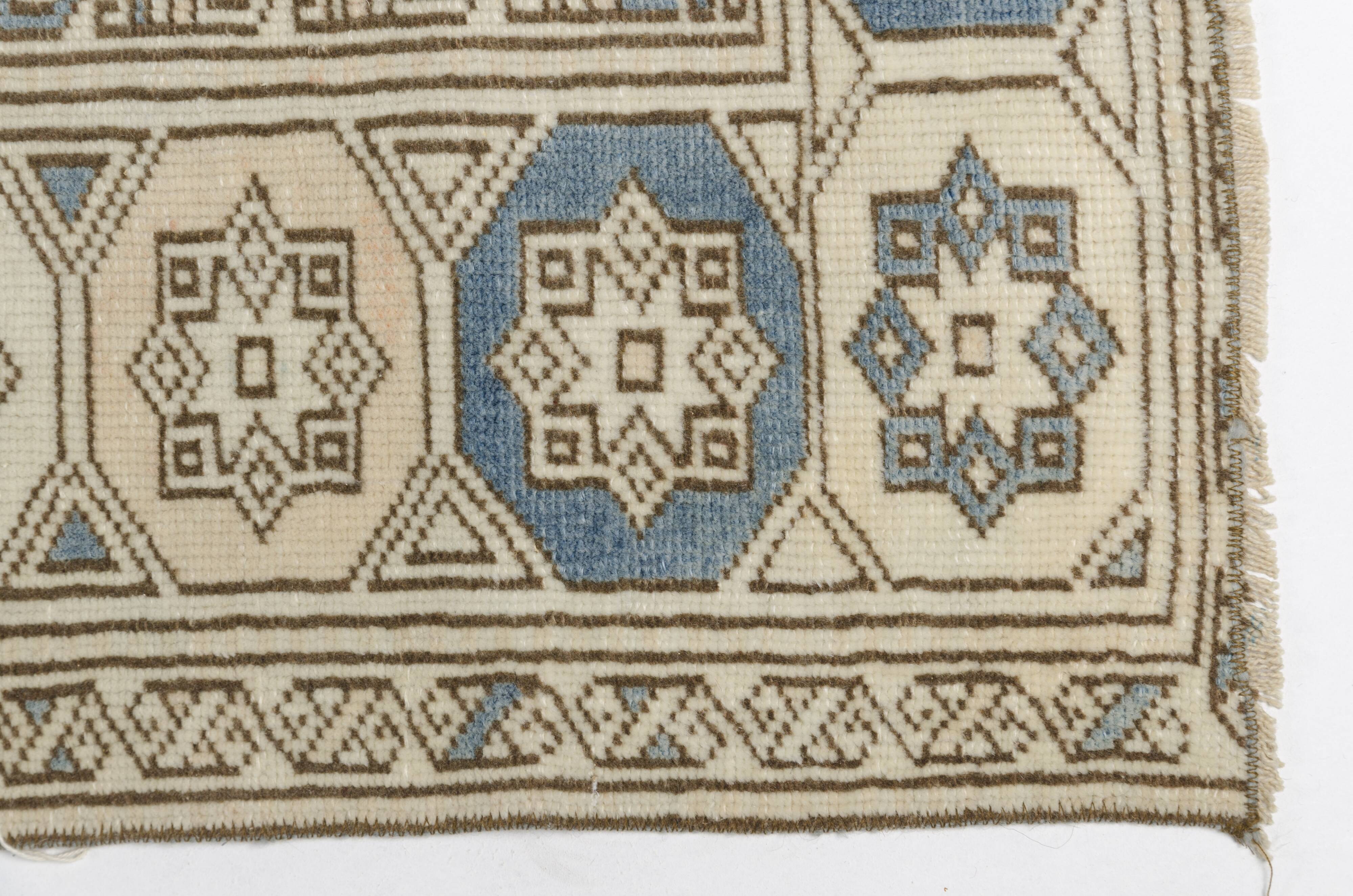 Tapis anatolien vintage géométrique