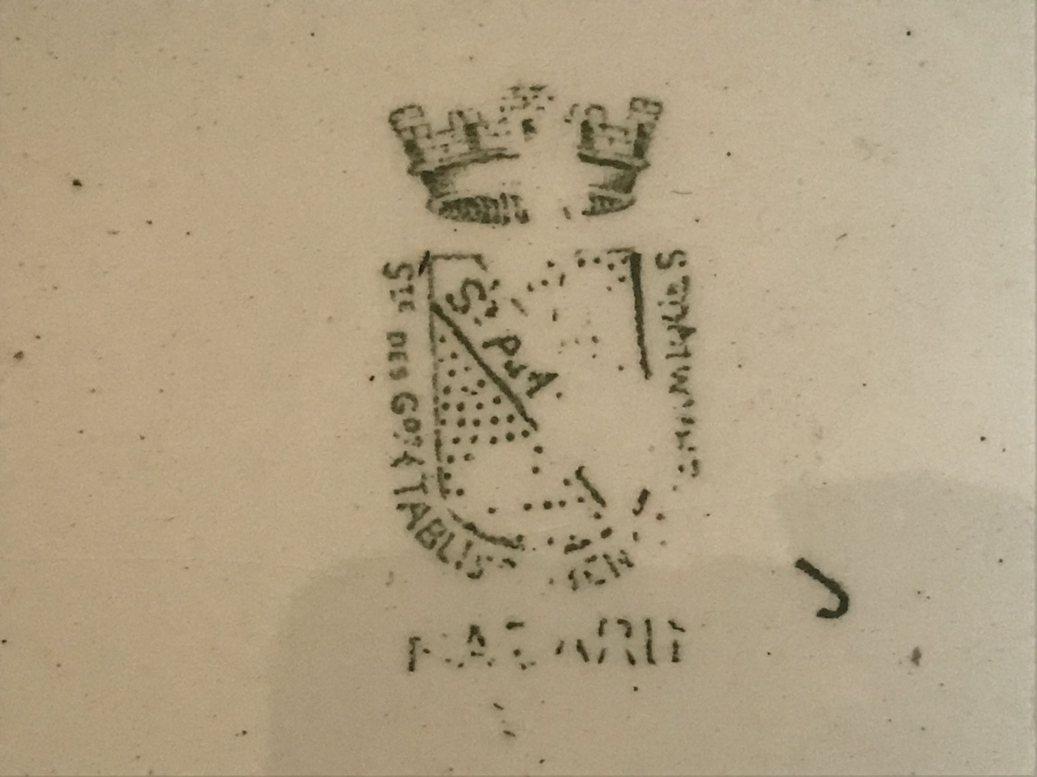 Plat compotier St Amandinoise