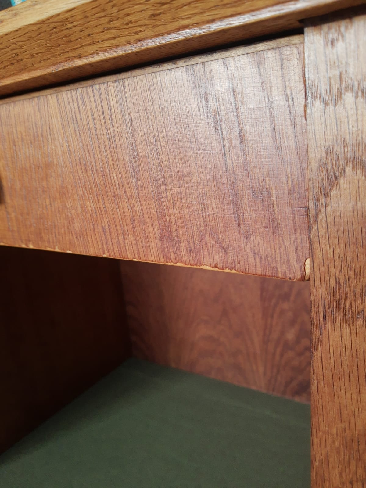 Vintage oak bedside/nightstand