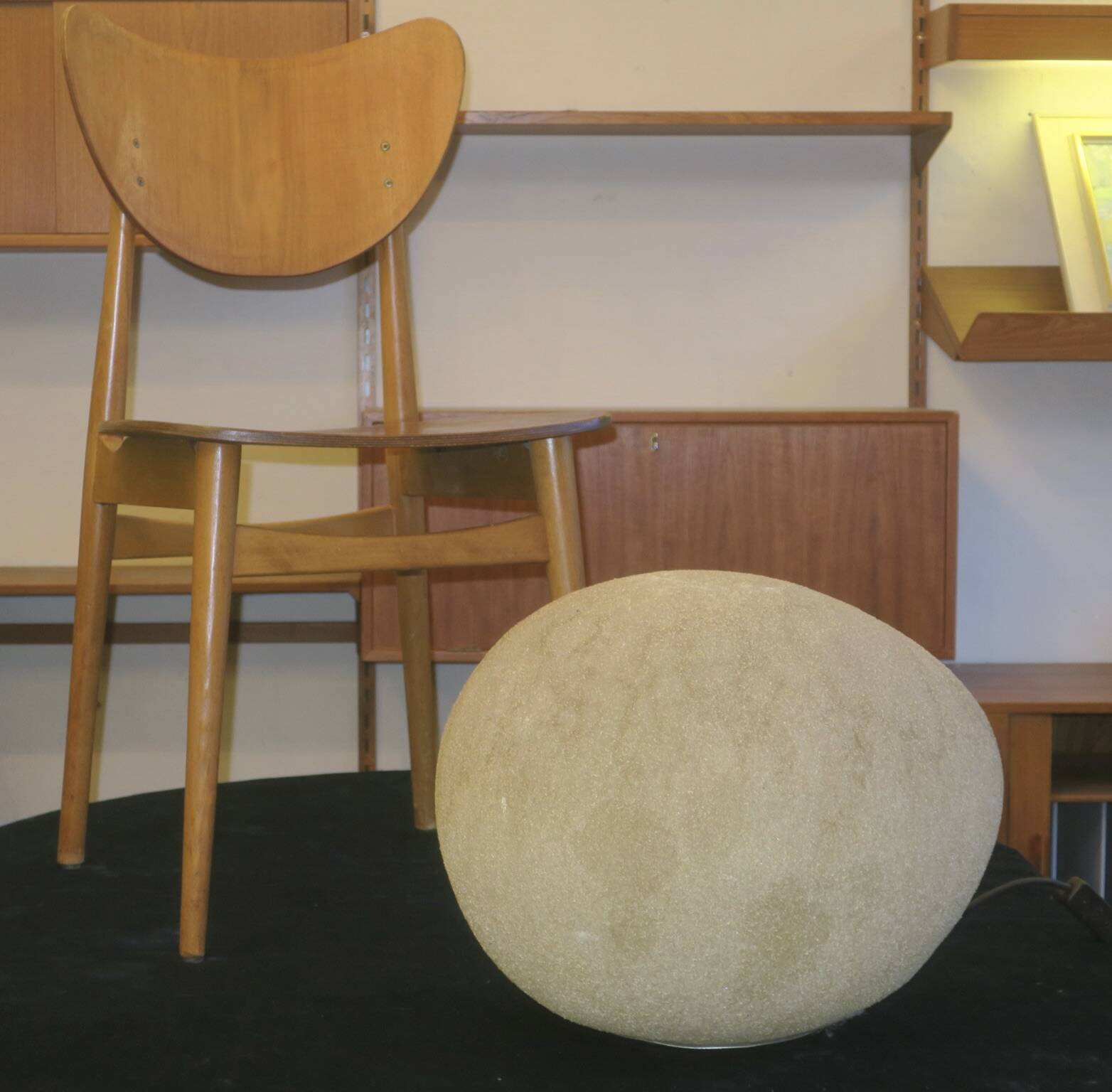 Large moon rock lamp André Cazenave for Singleton attr., Italy 1960s