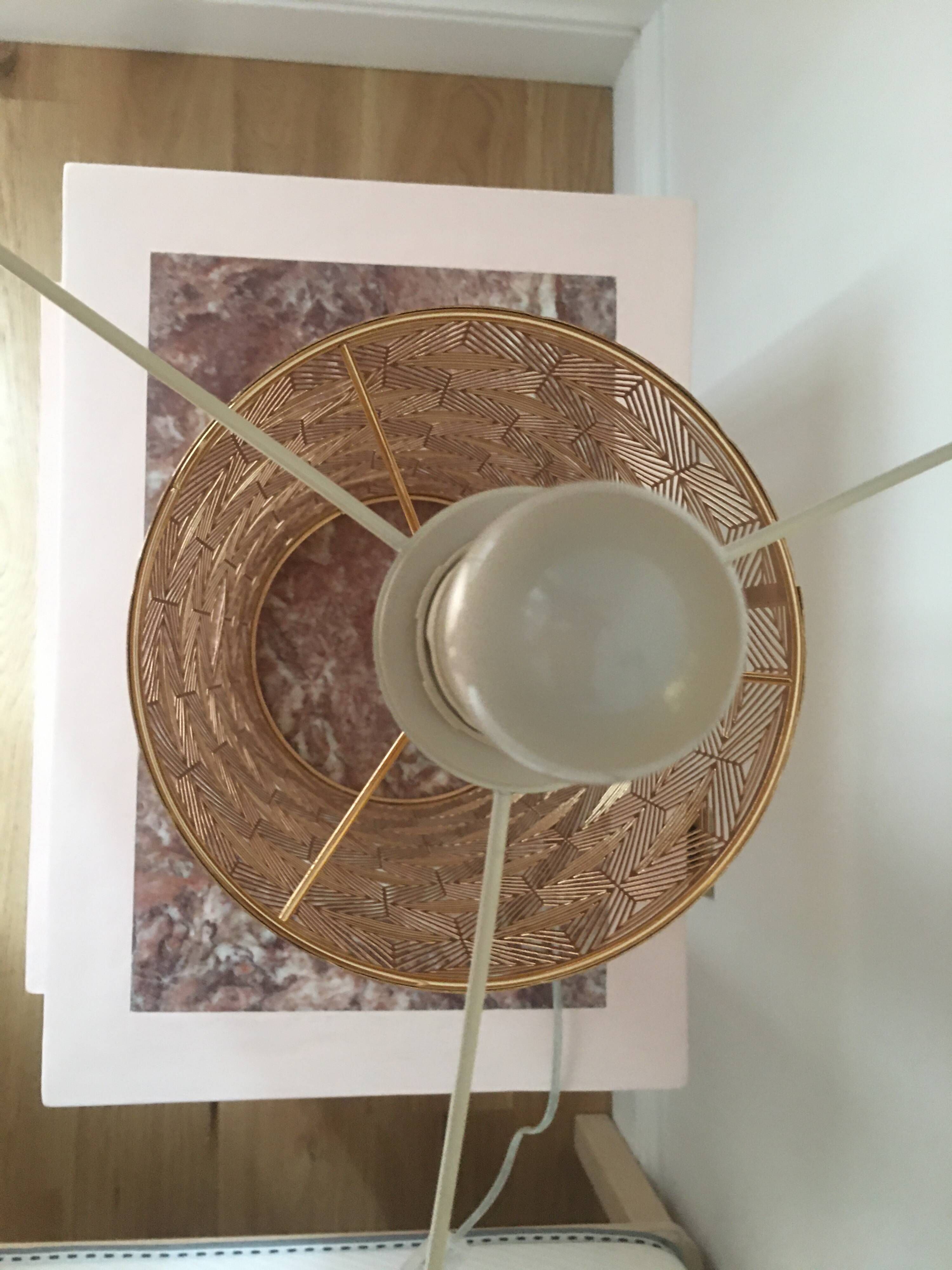 Real silk table lamp