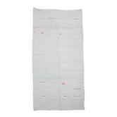Tapis turc minimaliste vintage tissé à la main, large et long, 6x12 Off-White, 176x358 cm