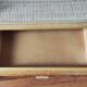 Paire de tables de chevets vintage 80 en rotin clair