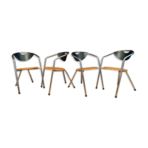 Ensemble de quatre chaises - 1980
