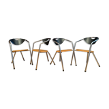 Set of four Plurima chairs, Italy, 1980s
